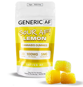 Generic AF - Sour Lemon - 100MG Gummies