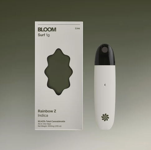 BLOOM - Rainbow Z -Indica- 84.47% THC | 1g Live Resin (Vape Pen) | Bloom   -yyy10 front