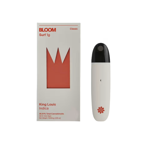 BLOOM - King Louis -Indica- 86.47% THC | Classic 1g Disposable (Vape Pen) | Bloom   -sss11 back