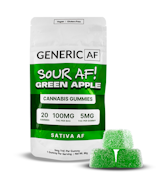 Generic AF - Sour Green Apple (5mg) - 100mg