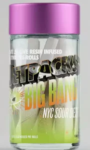 Jetpacks - NYC Sour Diesel - 5PK Live Resin Infused Diamond Prerolls