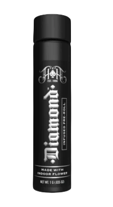 Heavy Hitters - [Heavy Hitters] Diamond Infused Preroll - 1g - OG Rebel (I) Main Image
