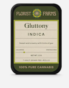 Florist Farms - Gluttony - Live Resin & Diamond Infused - .5g - Preroll - 5pk
