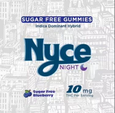 Nyce | Edible | Live Rosin | Blueberry | 10-pack | 10mg