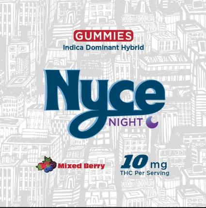 Nyce | Edible | Live Rosin | Mixed Berry | 10-pack | 10mg