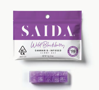 SAIDA - Saida Gummy Bar 100mg Indica Wild Blackberry