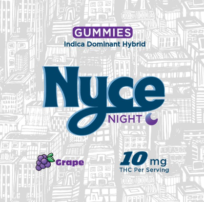 Nyce | Edible | Live Rosin | Grape | 10-pack | 10mg