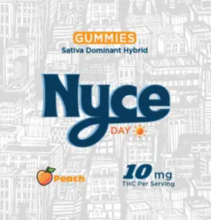 Nyce | Edible | Live Rosin | Peach | 10-pack | 10mg