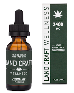 LAND CRAFT WELLNESS - LAND CRAFT WELLNESS - Full Spectrum CBD Tincure - 2400mg CBD