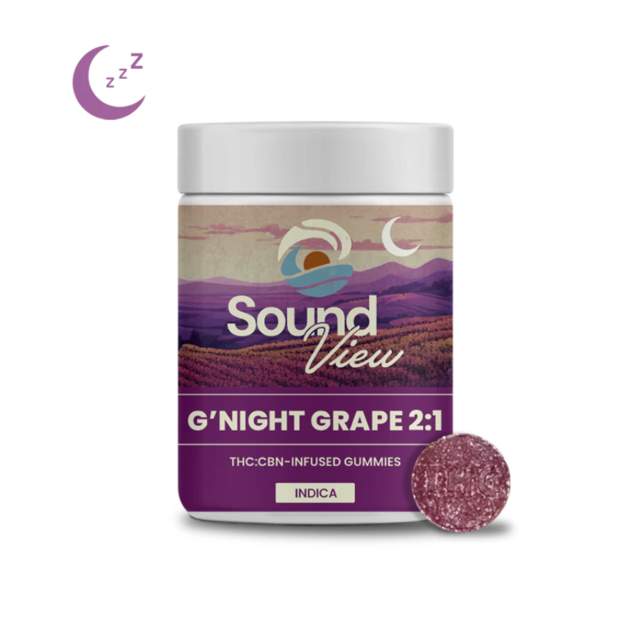 SoundView - SoundView G'Night Grape 2:1 CBN Gummies 00169 Main Image
