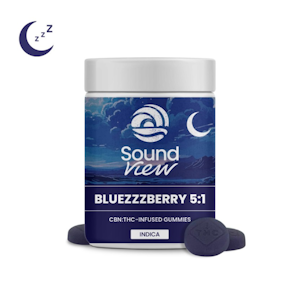 SOUNDVIEW - SoundView BlueZZZberry 5:1 CBN Gummies 00177