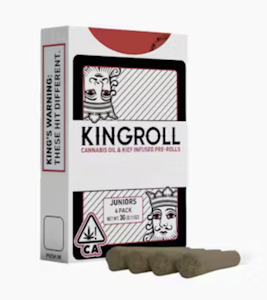 KINGROLL - Kingroll Juniors 4pk Infused Pre rolls 3g - Zerealz x Watermelon Sorbet 41%