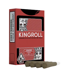 KINGROLL - Kingroll Juniors 4pk Infused Pre rolls 3g - Magic Melon x Bananalope Haze 44%