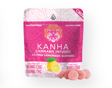 Kanha Gummies Pink Lemonade CBD 1:1