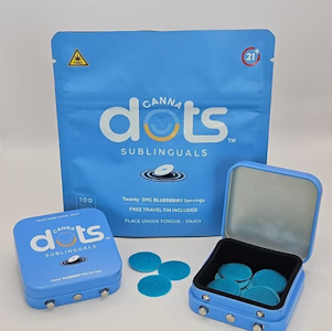 Canna Dots - Canna Dots- Blueberry- Sublingual- 5mg/100mg