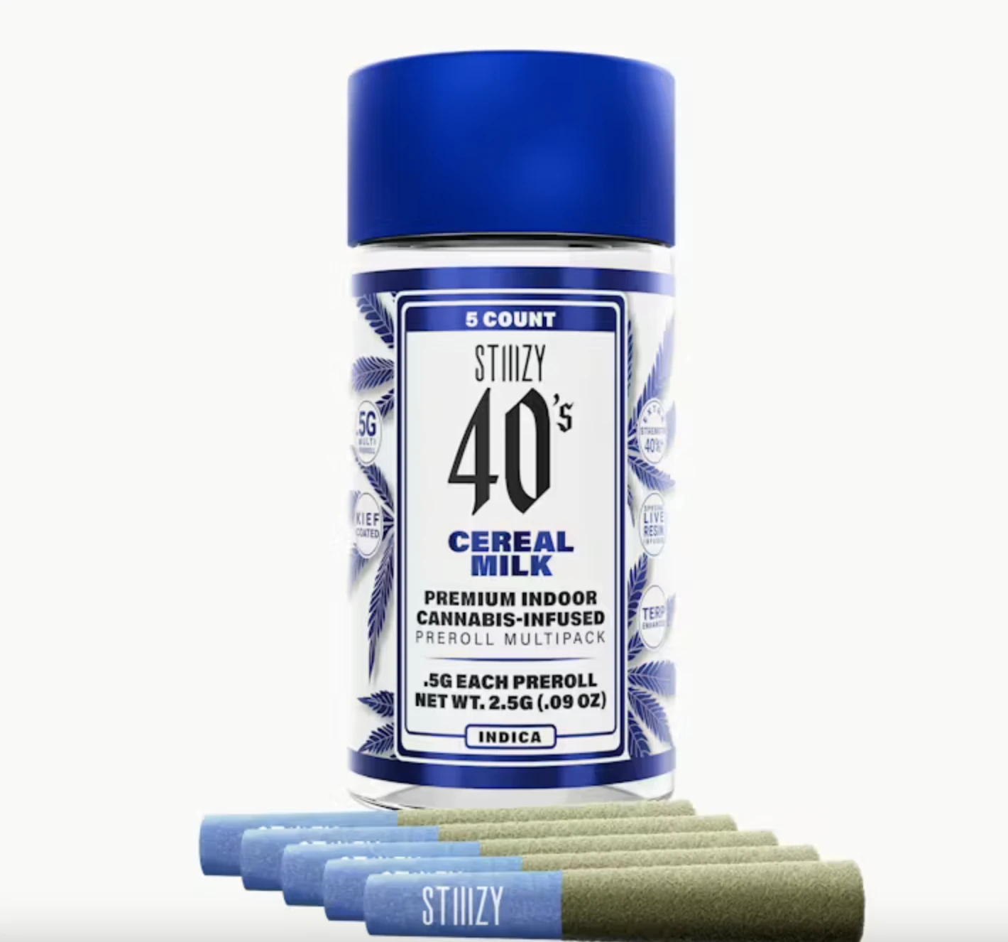 STIIIZY - STIIIZY | Infused 40's Cereal Milk Preroll 5pk | 2.5g Main Image