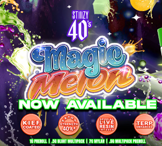 STIIIZY - Magic Melon | 2.5g | 5pk 40's Infused Mini Blunt | STIIIZY
