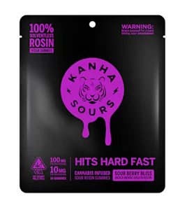 KANHA - Kanha - NANO Solventless - Sour Berry Bliss - Rosin Gummies - 100mg
