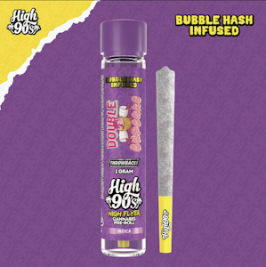 HIGH 90'S - High 90's Bubble Hash Infused 1g Pre-Roll - Double Cupcake 30%