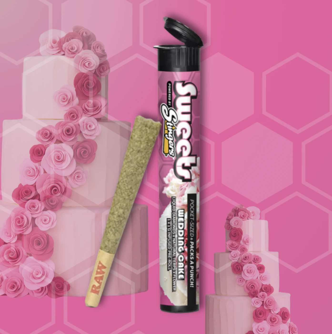 STINGERS SWEETS - Wedding Cake | 1g Infused Preroll | TAX INCLD Main Image