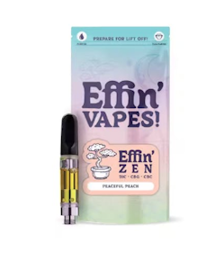 EFFIN EDIBLES - Effin | Zen Peaceful Peach | 14:1:1 THC:CBG:CBC 1g