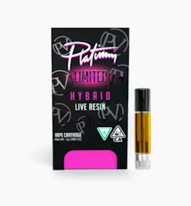 Platinum Vape - Strawberry Bliss - 1g Live Resin Cartridge (Platinum)