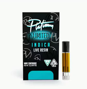 Platinum Vape - Forbidden Gushers - 1g Live Resin Vape Cartridge (Platinum)
