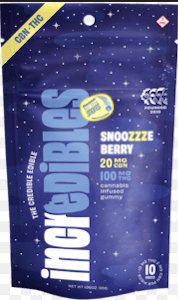INCREDIBLES - Edibles | Incredibles | Snoozzzeberry | 5:1 THC:CBN | 100mg