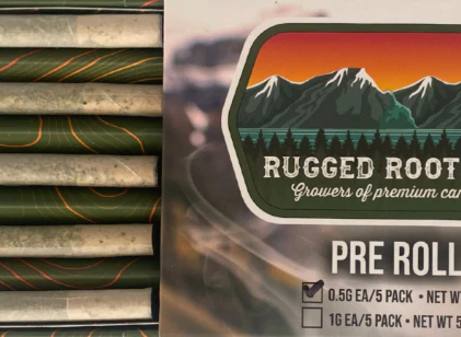 Rugged Roots - 5-pk Preroll | GMO | 2.5g Main Image