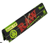 Raw | Black Organic Hemp King Size Slim | 32-pack