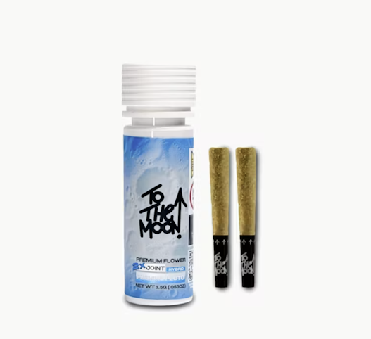 TO THE MOON - Pushing Pluto -Hybrid- 20.78% THC | 1.5g 2pk (Pre-Roll) | To The Moon  -bb2 back