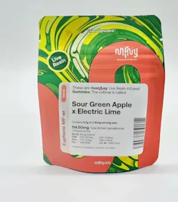 MFNY | Edible | Live Resin Gummies - Sour Green Apple X Electric Lime 10pk | 10mg