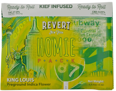 Revert - King Louis Homie Pack - 14G Kief Infused Pre-Ground Flower