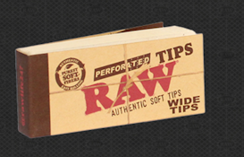 RAW | WIDE Perforated Rolling Tips | 50 ct.