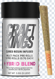 CRAFT KINGS - Pre Roll | Infused | Craft Kings | Hybrid Blend | 5pk