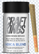 Pre Roll | Infused | Craft Kings | Indica Blend | 5pk