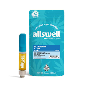 ALLSWELL - Blueberry Kush - 1g Cartridge (Allswell)