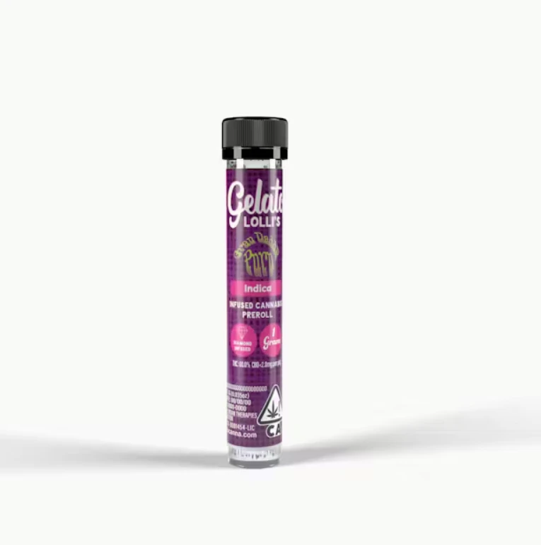 Gelato - Gelato Lolli's Single Infused Preroll 1.2g Indica Grand Daddy Purple Main Image