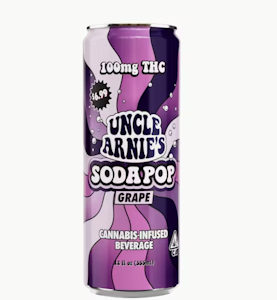 Uncle Arnies - Uncle Arnie's Beverage 12oz Grape Soda 100mg