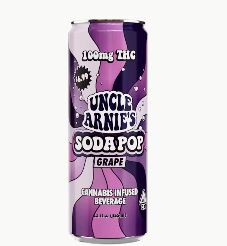 Uncle Arnies - Uncle Arnie's Beverage 12oz Grape Soda 100mg Main Image