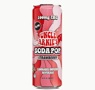 Uncle Arnies - Uncle Arnie's Beverage 12oz Strawberry Soda 100mg