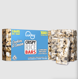 Lucky - Lucky 100mg Cookies & Cream Rosin Infused Crispy Rice Bars