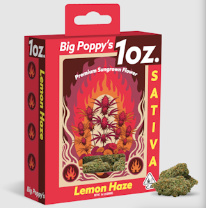 Poppy's - Big Poppy's 28G Lemon Haze Flower