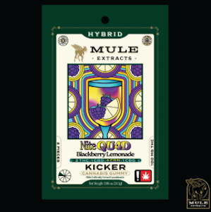 Mule Extracts - Mule | The Quad Strawberry Lemonade 'Try Me' Mini Kickers | 2pk/20mg 1:1:1:1 THC:CBD:CBN:CBG