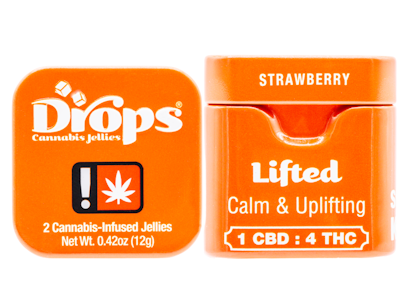 DROPS - Drops Strawberry THC:CBG:THCV Single 100mg