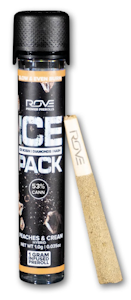 ROVE - Pre Roll | Rove | Peaches & Cream | 1g/1pk Ice Pack Rosin, Diamond, Hash Infused
