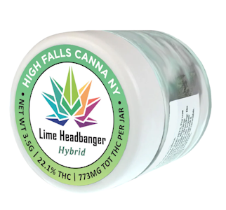 HIGH FALLS CANNA - High Falls Canna - Lime Headbanger - 3.5g - Flower