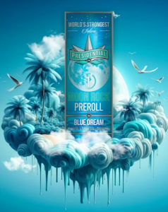 PRESIDENTIAL - Blue Dream | 1g | Moonrock Preroll | Presidential
