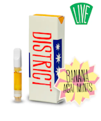 Cart - Live Resin 1g - Banana Acai Mints - Indica Dom