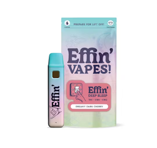 EFFIN EDIBLES - Deep Sleep Dreamy Dark Cherry 14:1:1 THC:CBN:CBG 1g AIO